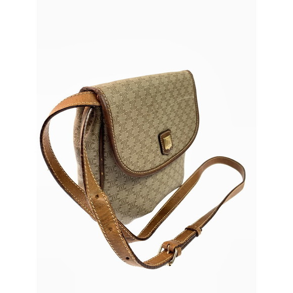 Celine Macadam Pattern Shoulder Bag Beige - Picture 3 of 14